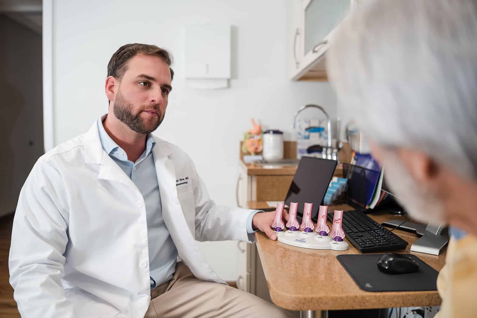 doctor consulting with patient